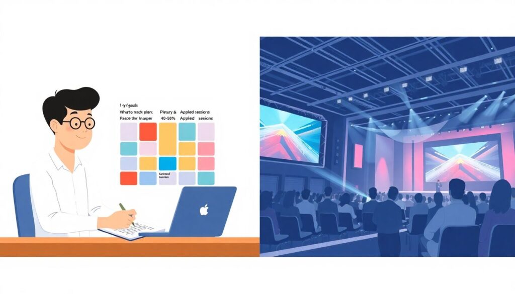 Как выбирать пленарки и секции на конференциях - иллюстрация