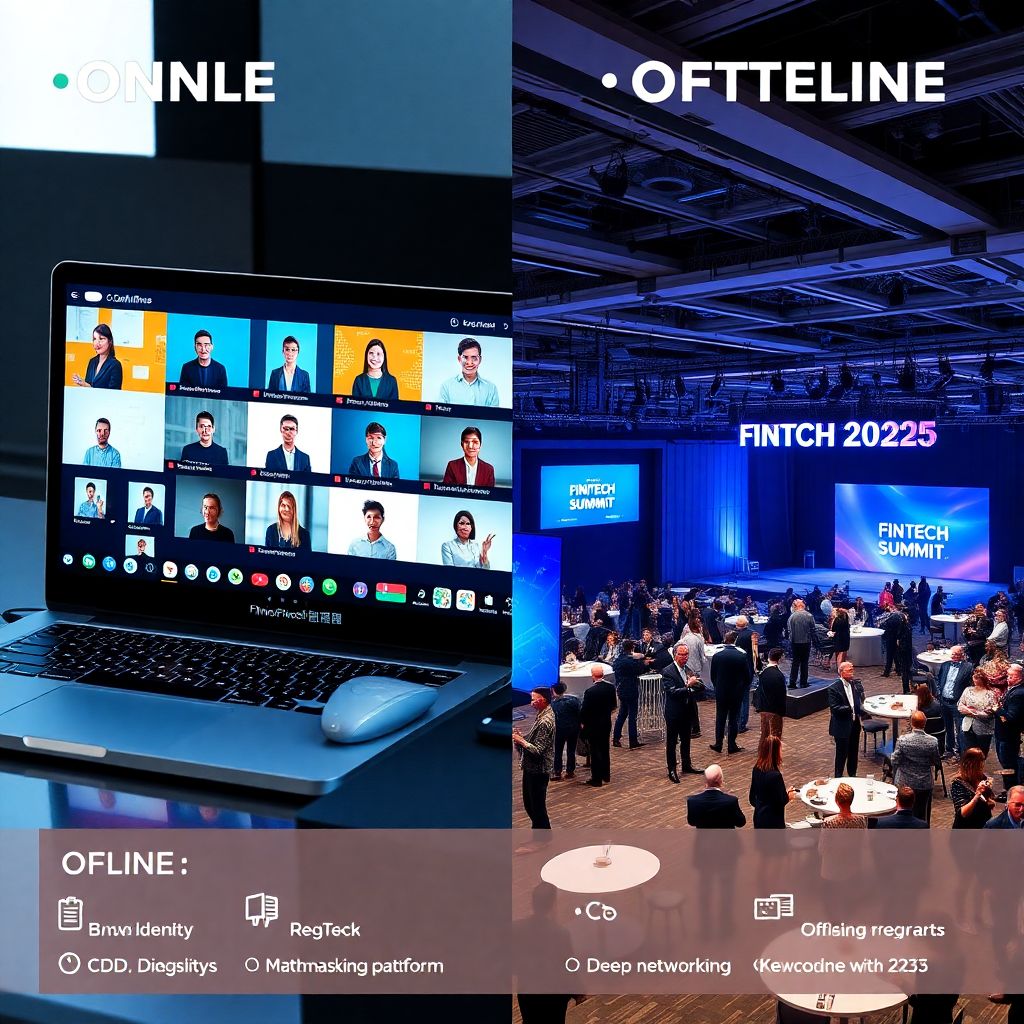 Как сравнивать участие в офлайн и онлайн финтех-мероприятиях для роста карьеры