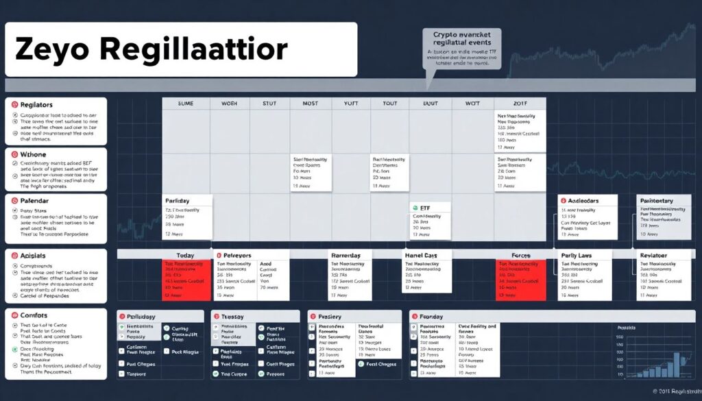 Календарь событий по регуляторике криптовалют и рынков - иллюстрация
