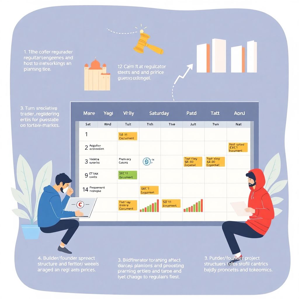 Календарь событий по регуляторике криптовалют и финансовых рынков