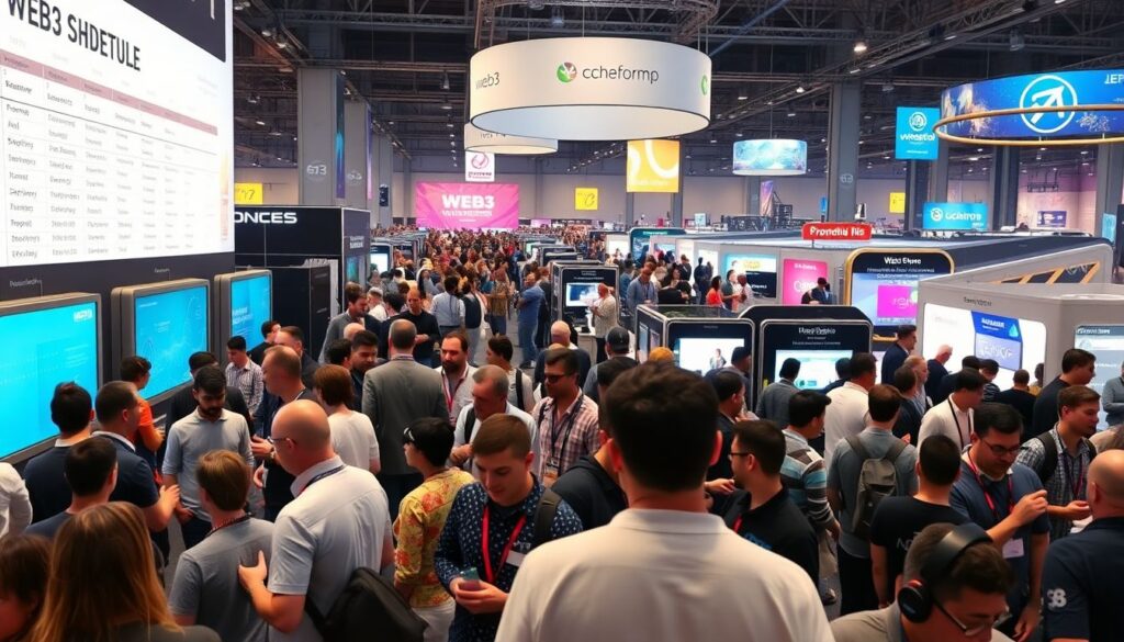 Где найти демо-стенды стартапов на крипто-выставках - иллюстрация