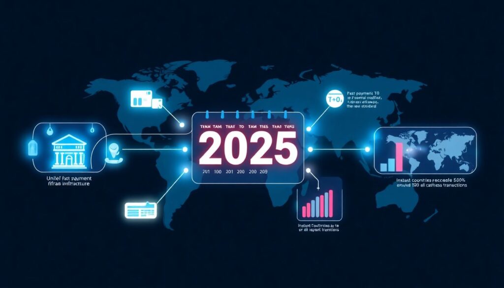 Глобальные календарные планы по финтех-подъему 2025 - иллюстрация