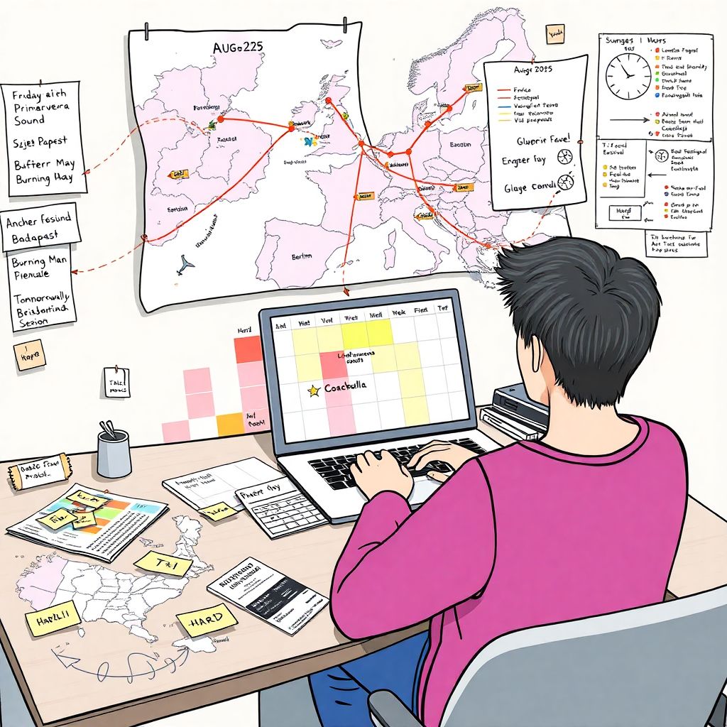 Как выбрать дату участия в нескольких международных фестивалях без накладок