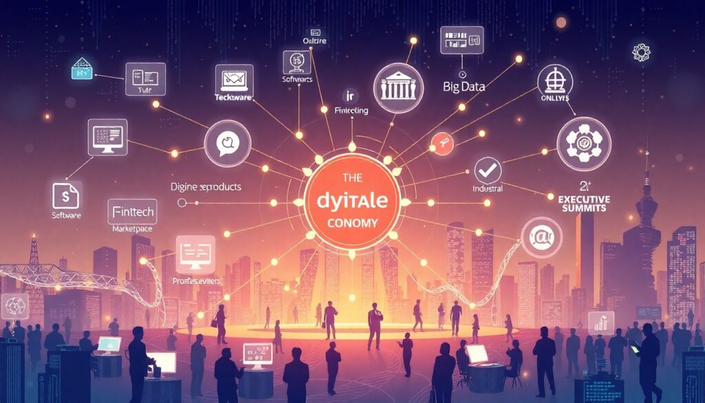 Календарь мероприятий по цифровой экономике в Азии и Америке - иллюстрация