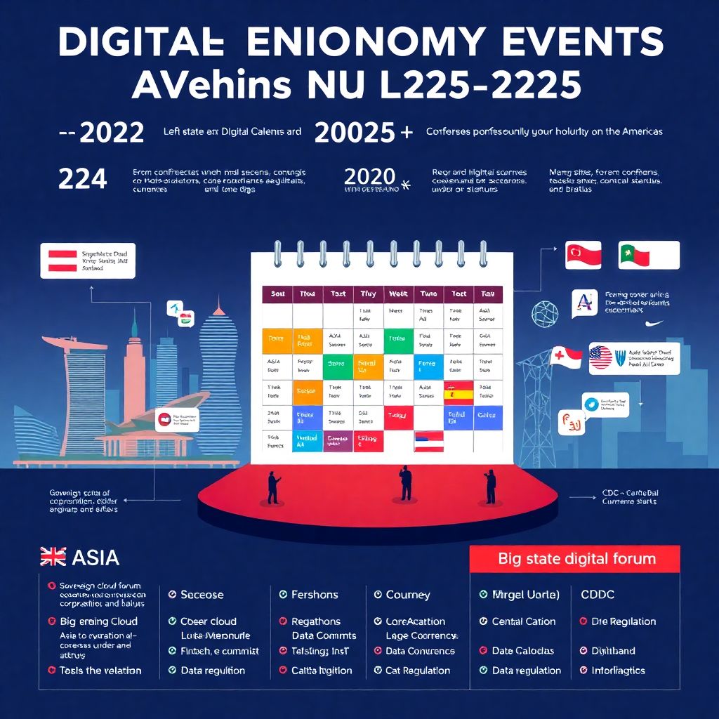 Календарь мероприятий по цифровой экономике в Азии и Америке 2025