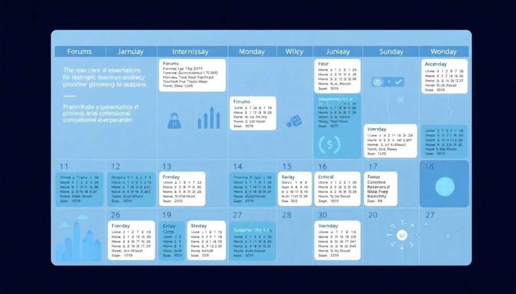 Календарь мероприятий по цифровой экономике и финансовой аналитике - иллюстрация