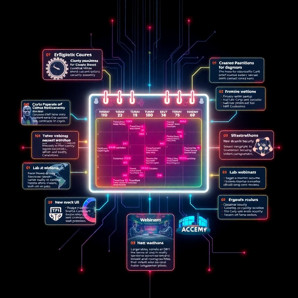 Расписания по кибербезопасности и приватности в криптоиндустрии: где смотреть