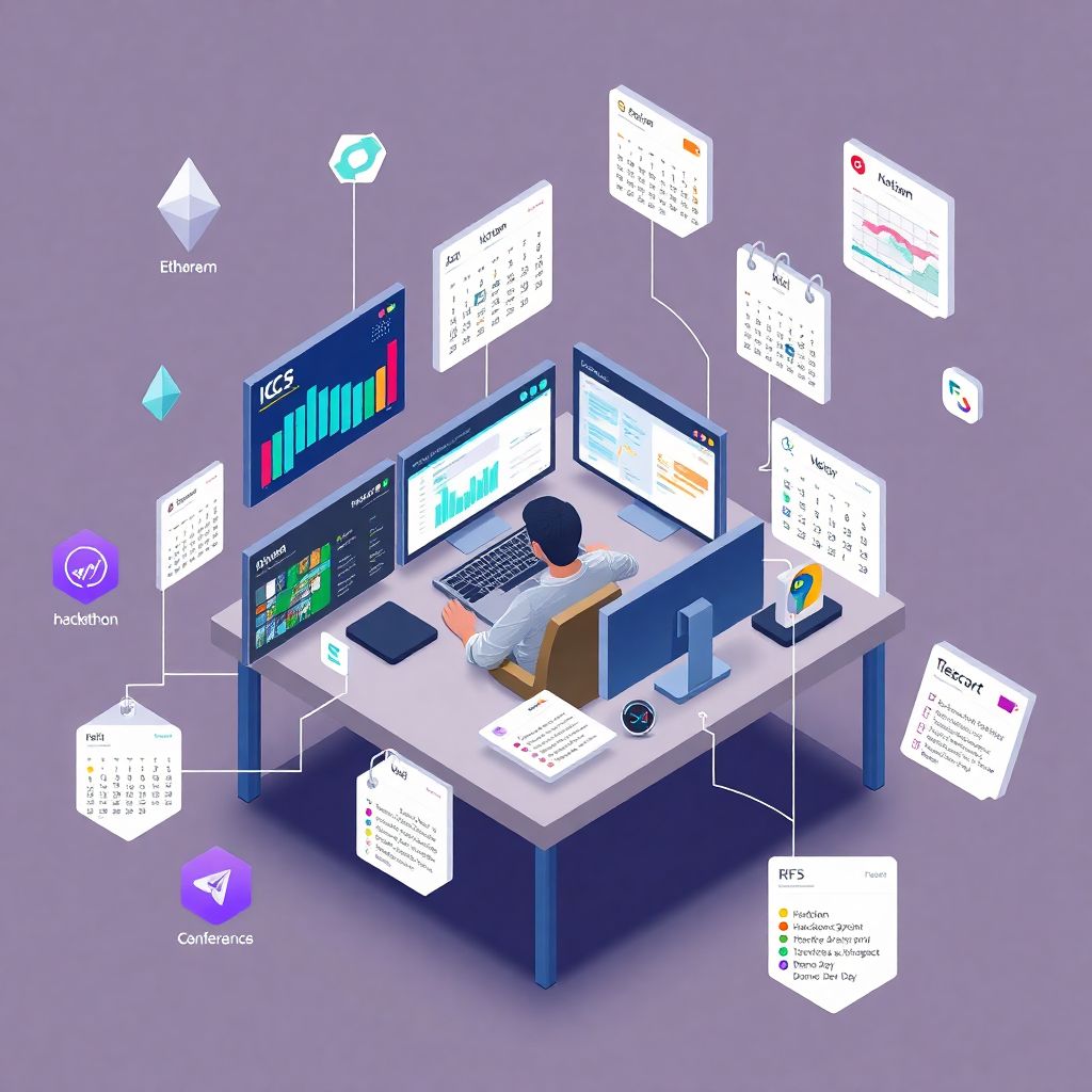 Где найти расписания по блокчейн-экосистемам и open source в интернете