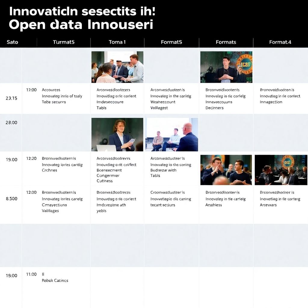 Календарь мероприятий по инновациям в цифровой экономике и open data на год